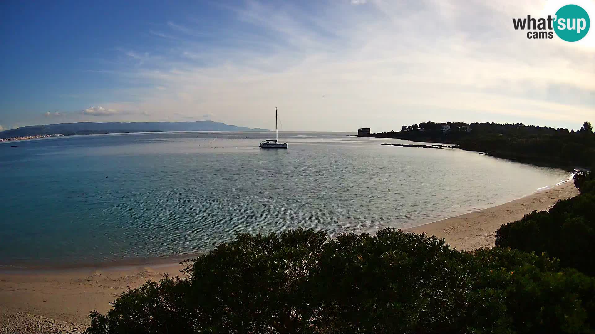 Webcam Lazzaretto Strand | Alghero | Sardinien