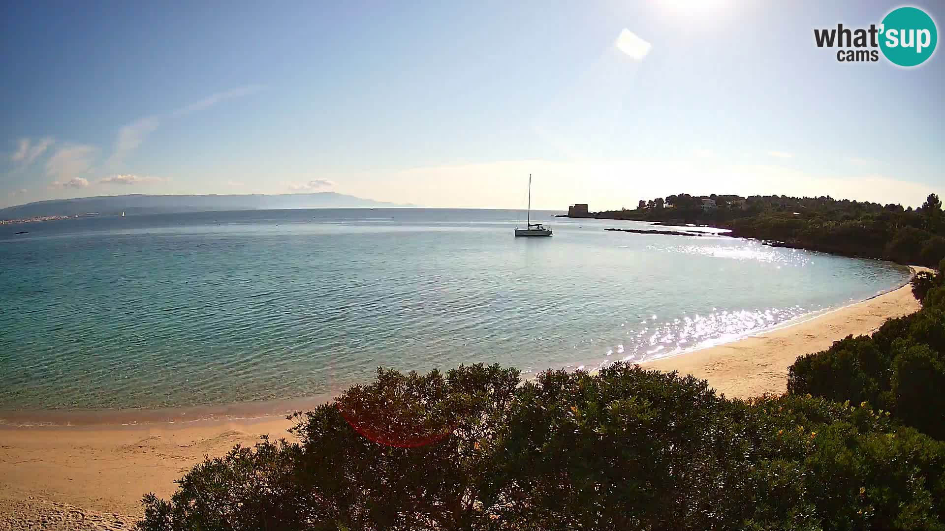 Webcam Lazzaretto beach | Alghero | Sardinia