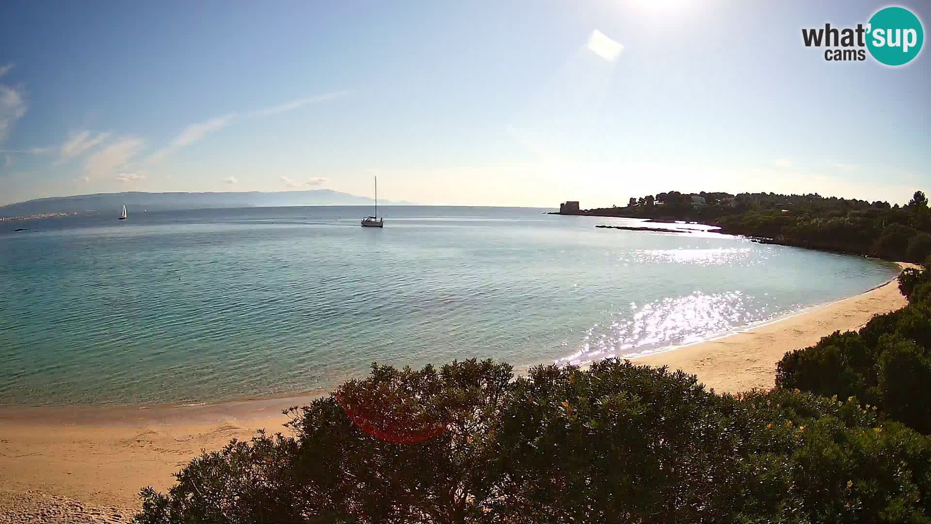 Webcam Lazzaretto beach | Alghero | Sardinia