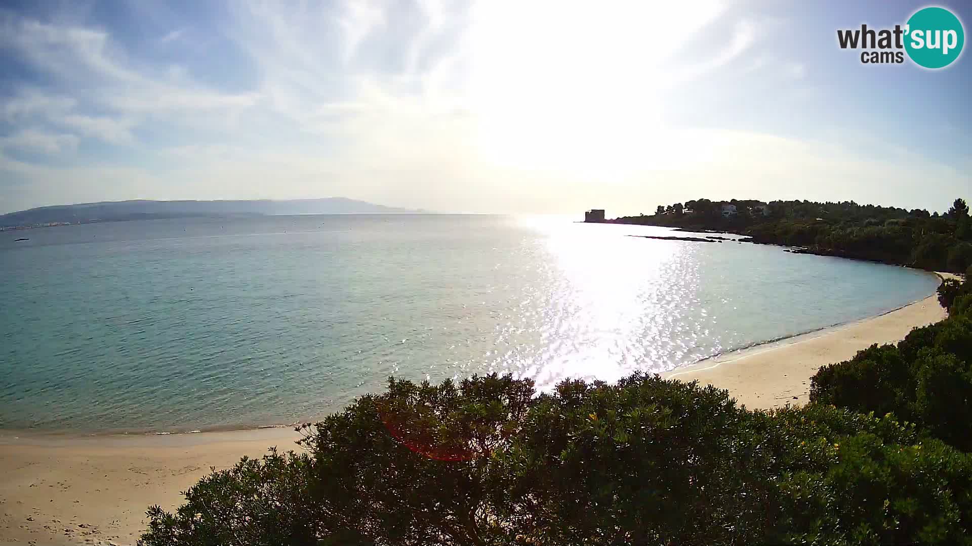 Webcam Lazzaretto Strand | Alghero | Sardinien