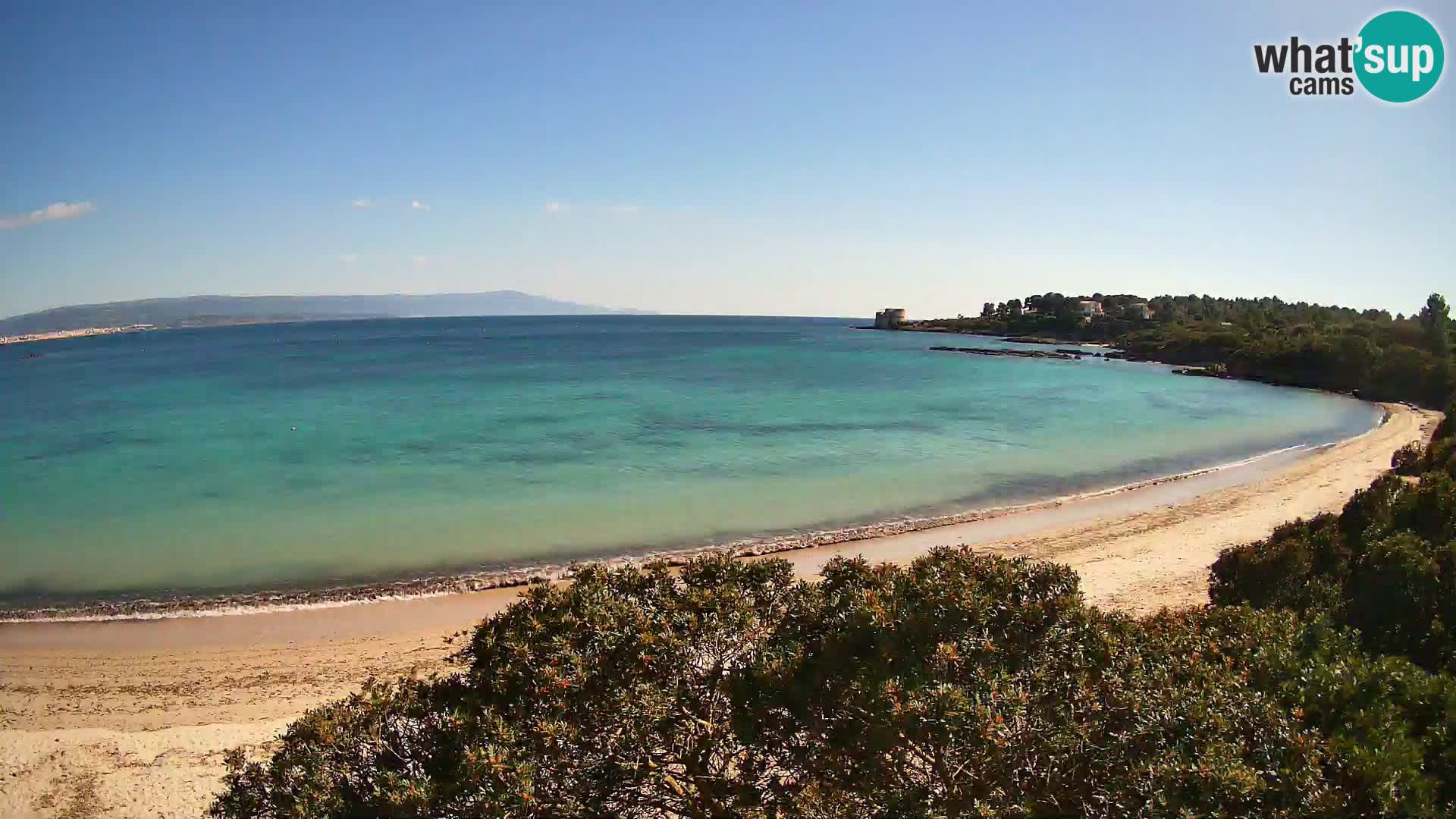 Webcam Lazzaretto Strand | Alghero | Sardinien