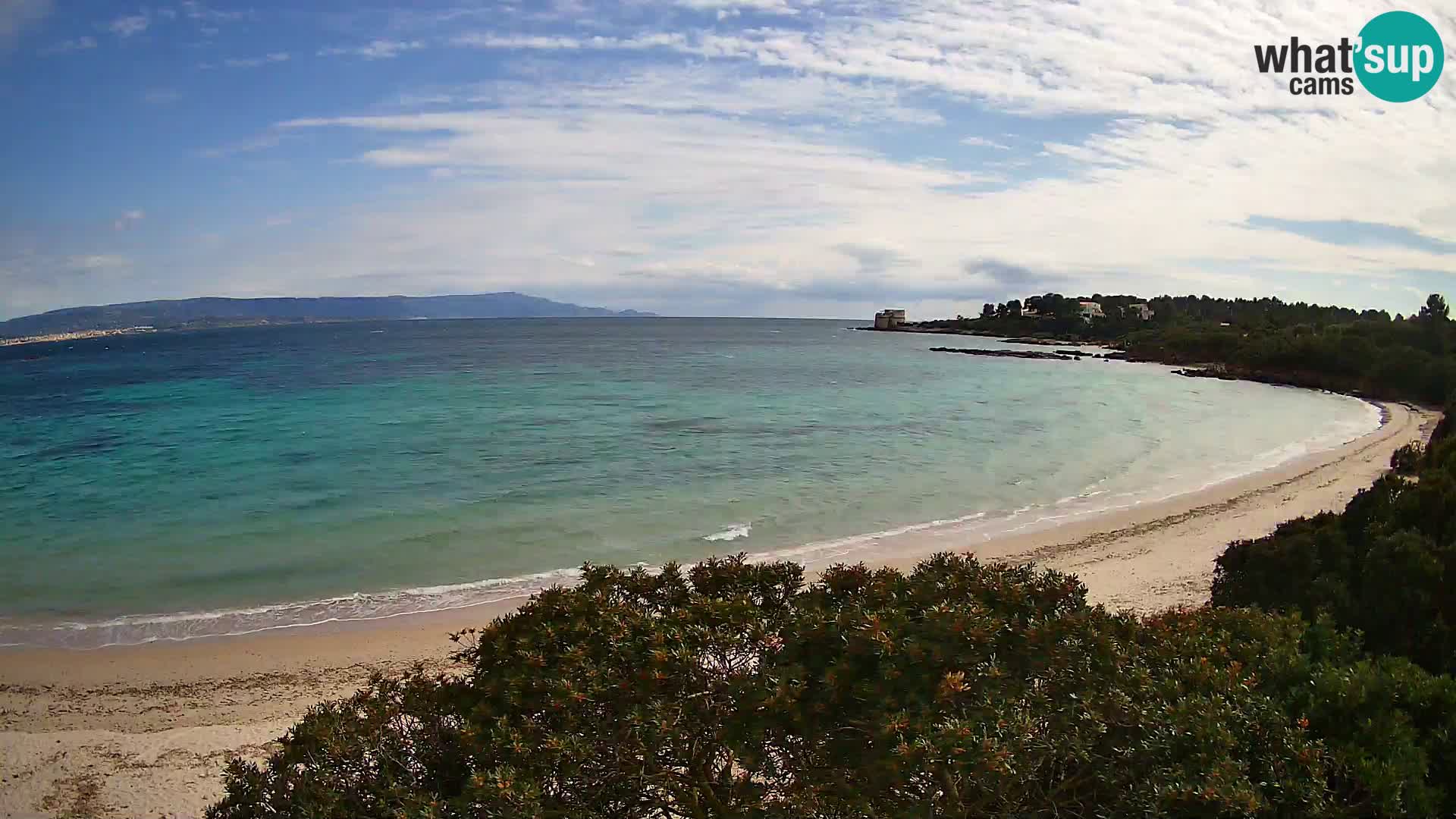 Webcam Lazzaretto beach | Alghero | Sardinia
