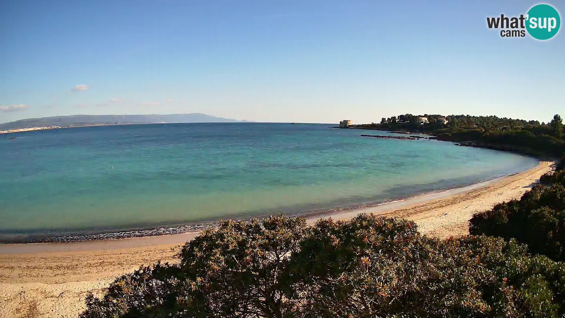 Plage Lazzaretto livecam | Alghero | Sardaigne
