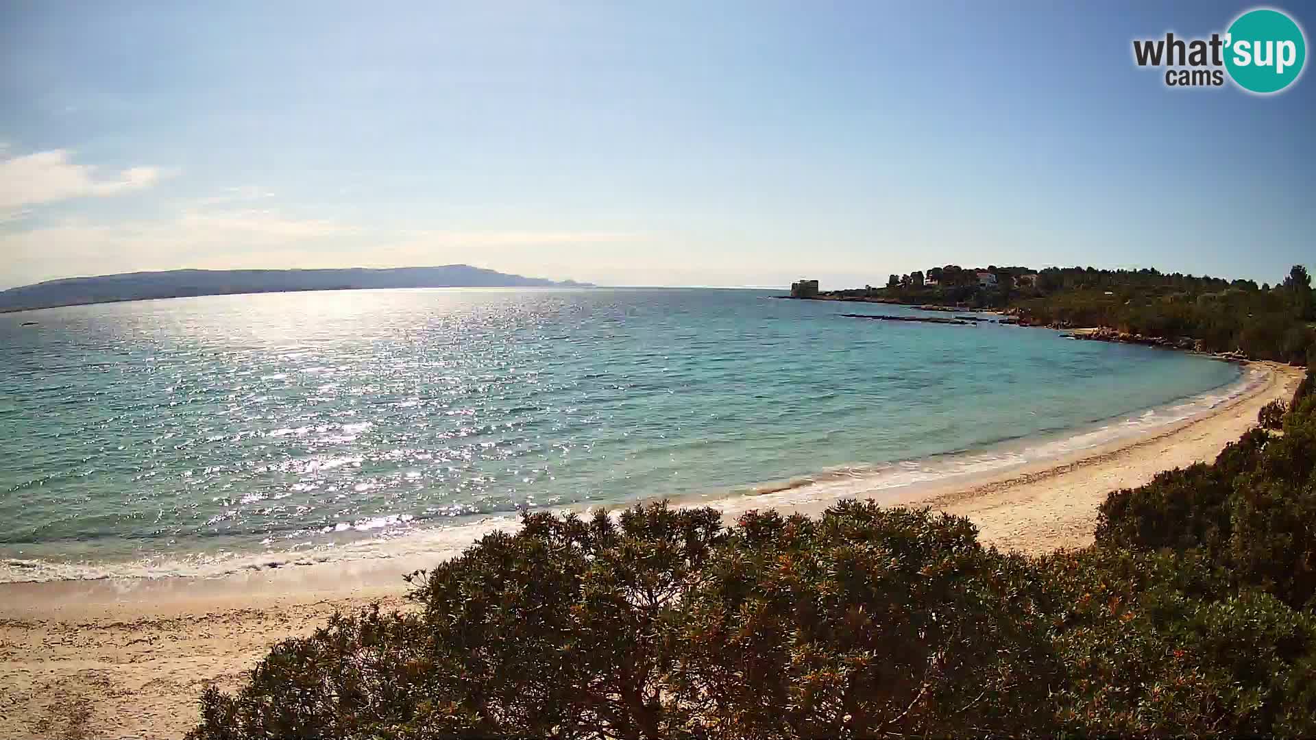 Plage Lazzaretto livecam | Alghero | Sardaigne