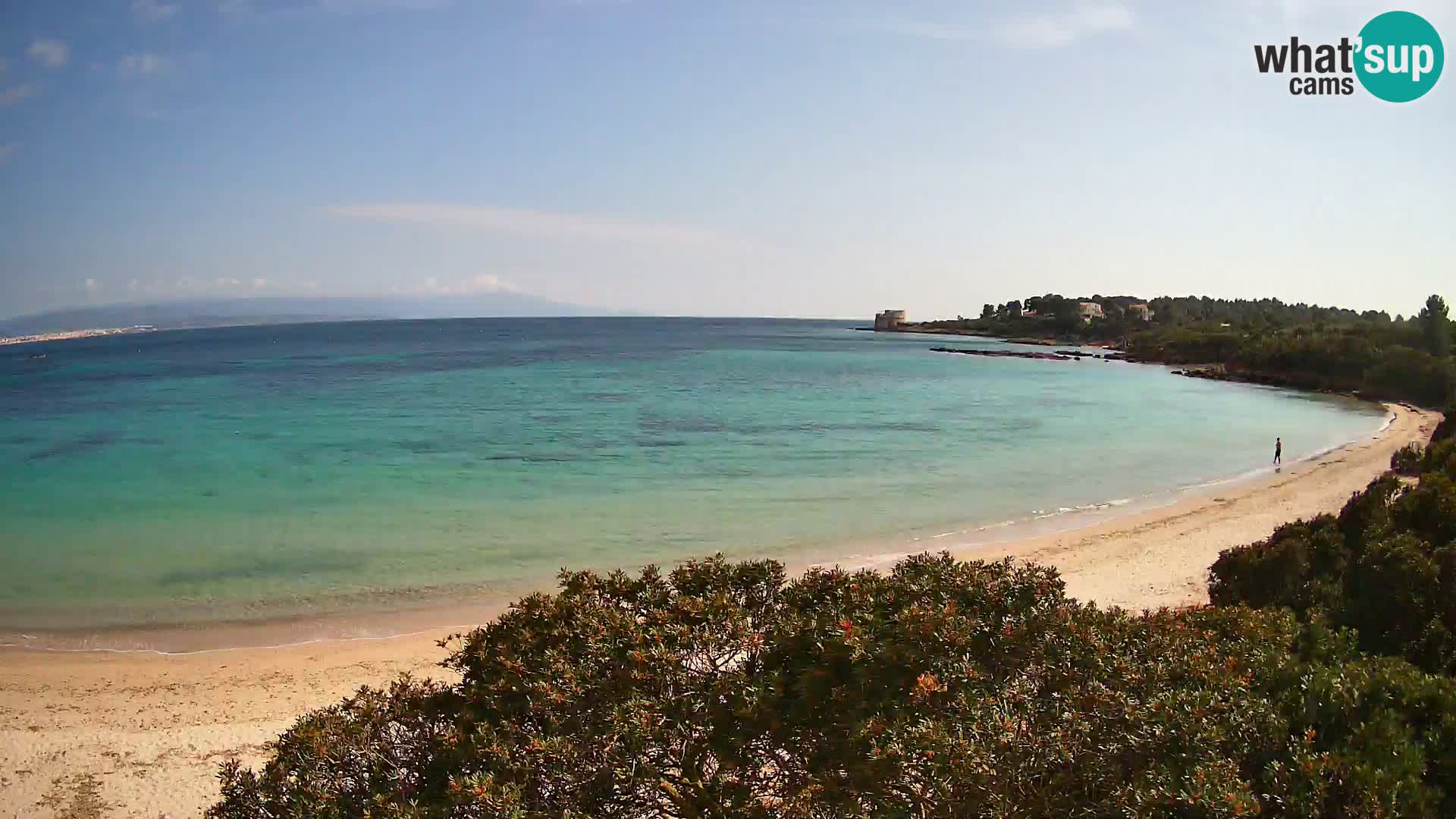 Kamera plaža Lazzaretto | Alghero | Sardinija