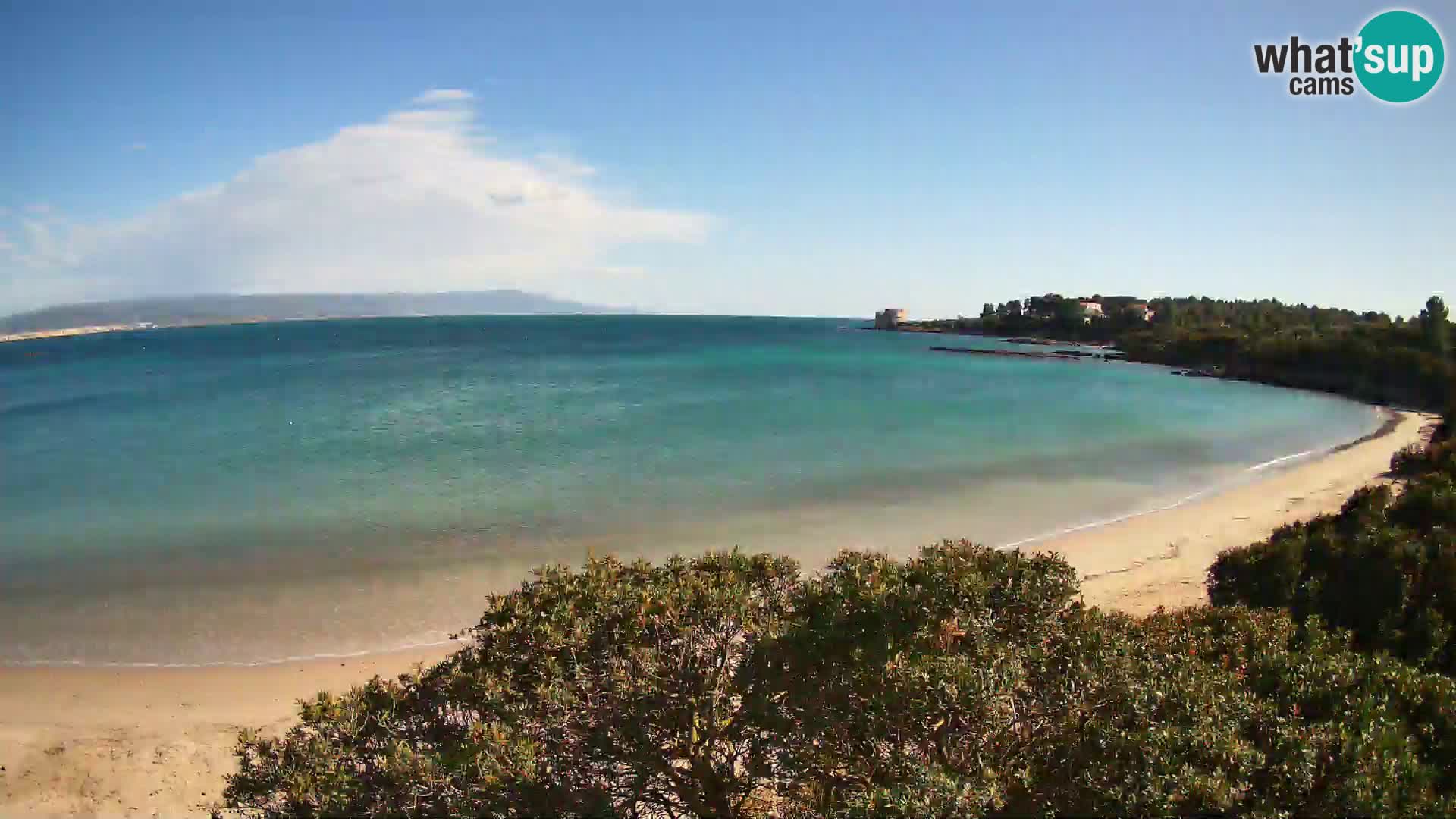 Kamera plaža Lazzaretto | Alghero | Sardinija