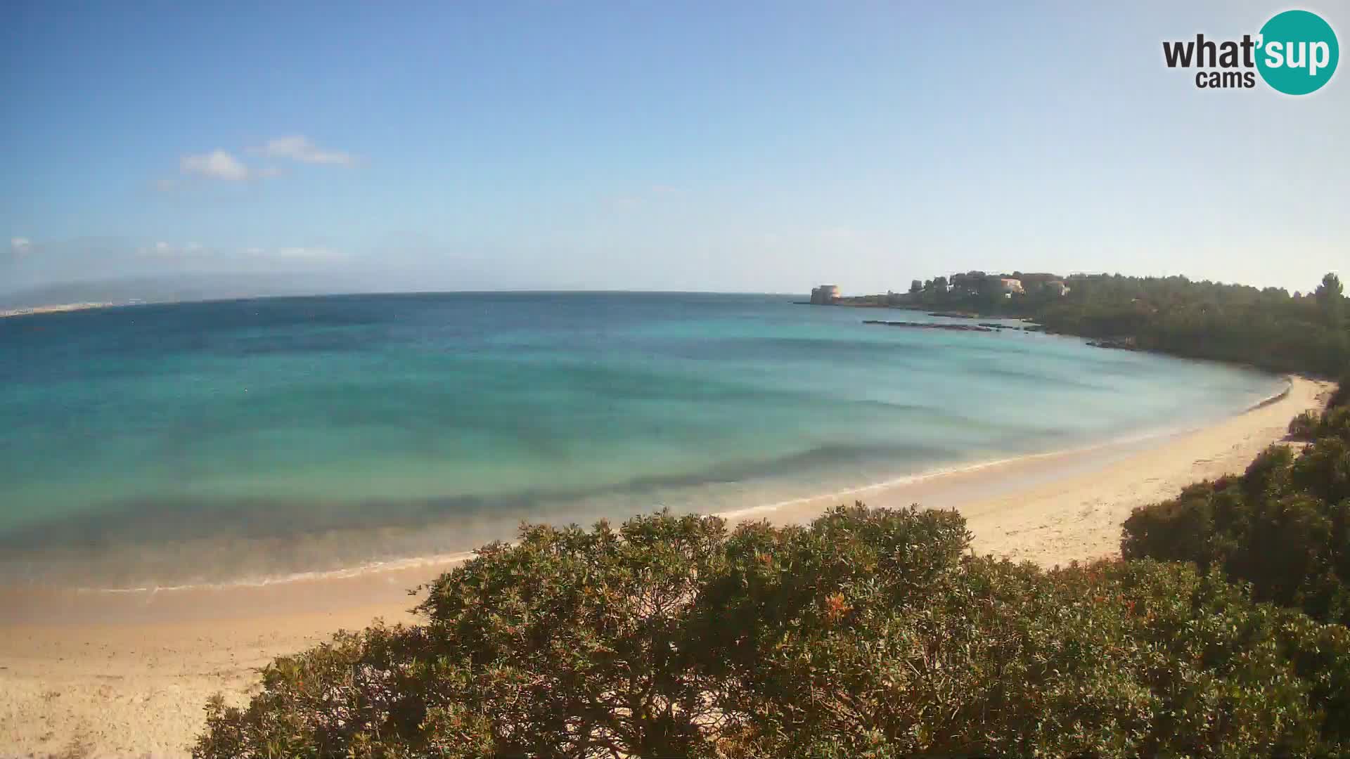 Webcam Lazzaretto Strand | Alghero | Sardinien