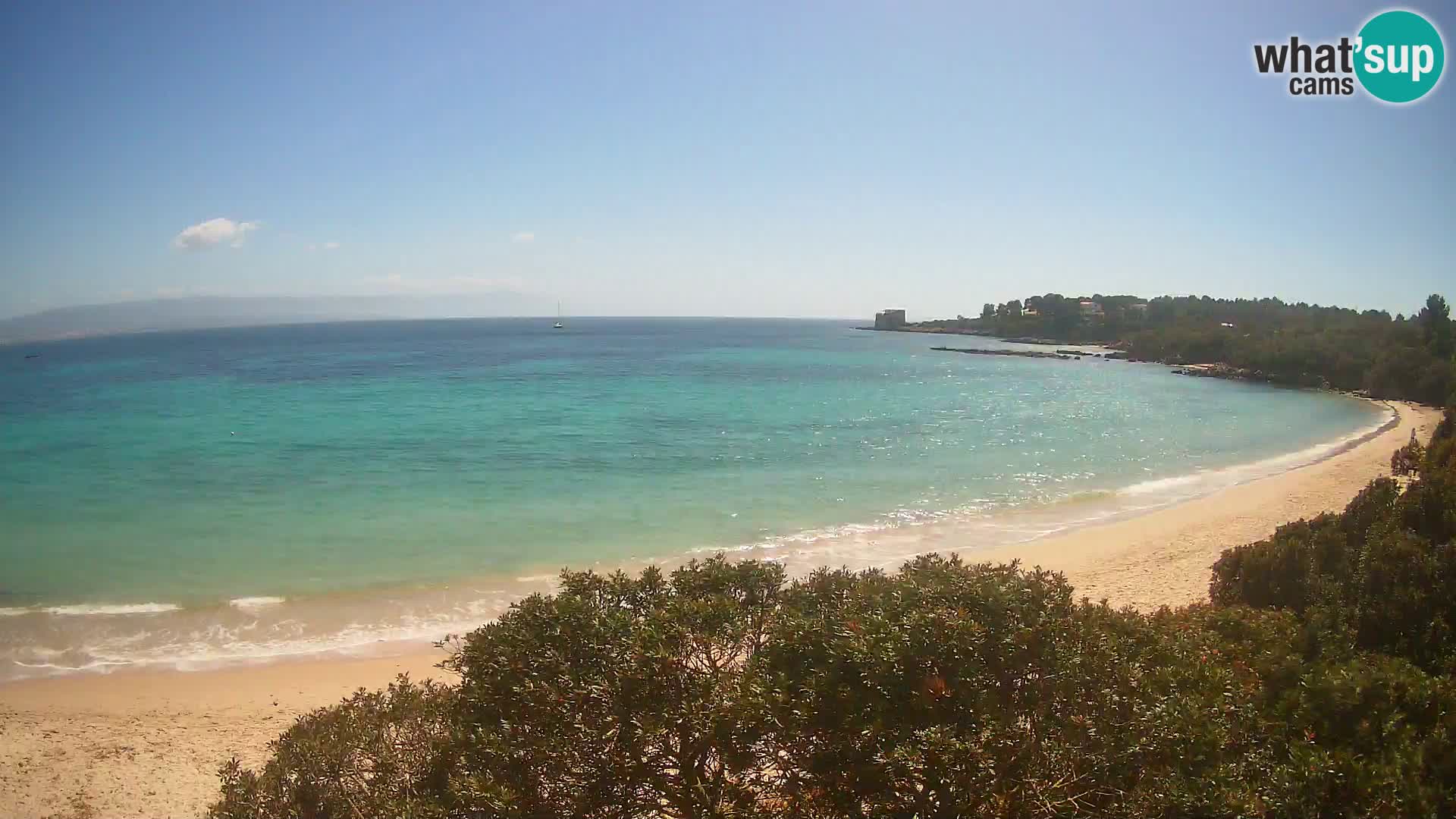 Webcam Lazzaretto Strand | Alghero | Sardinien