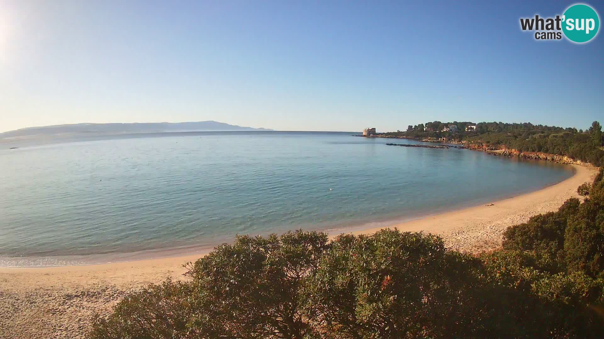 Plage Lazzaretto livecam | Alghero | Sardaigne