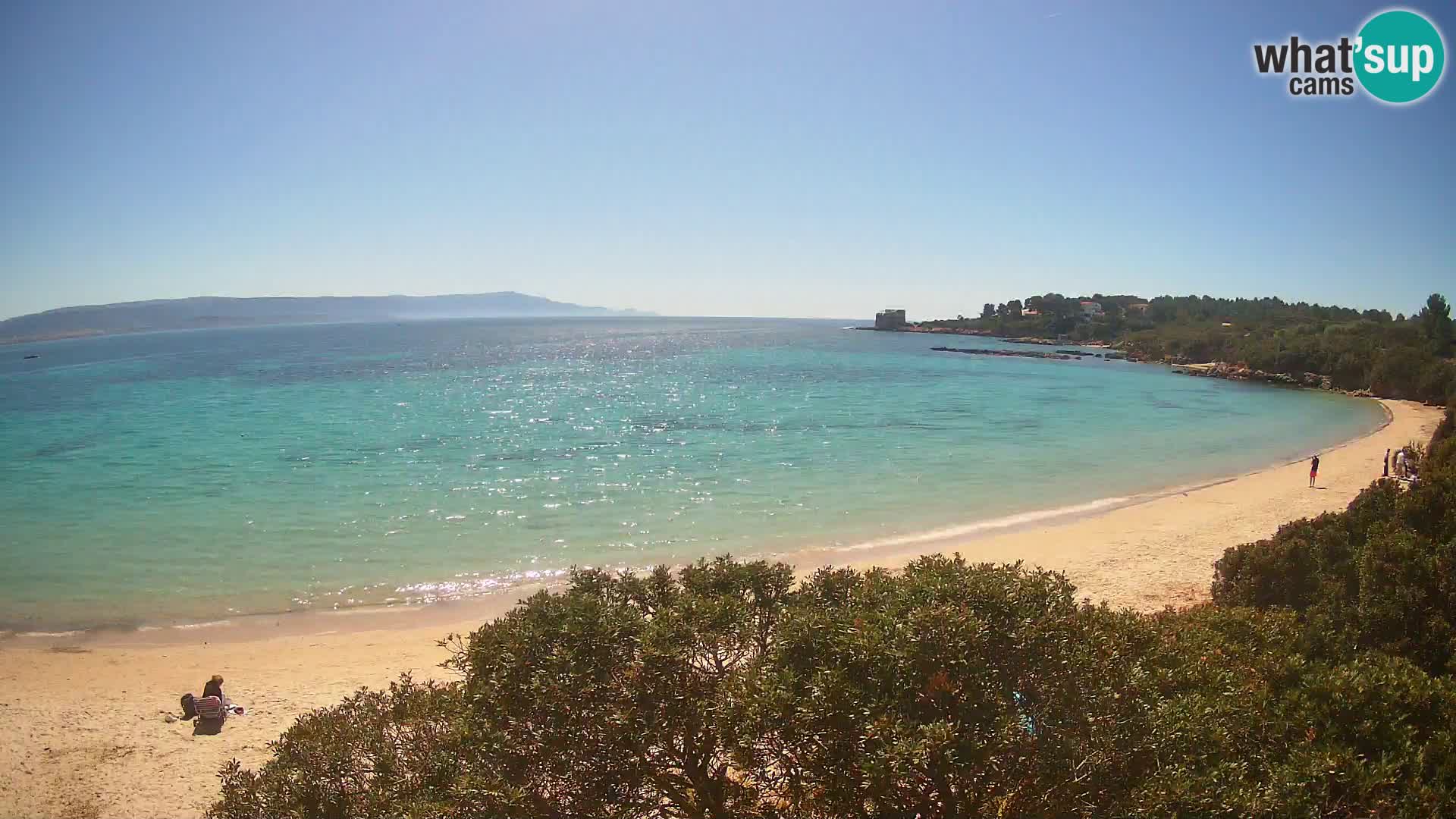 Webcam Lazzaretto beach | Alghero | Sardinia