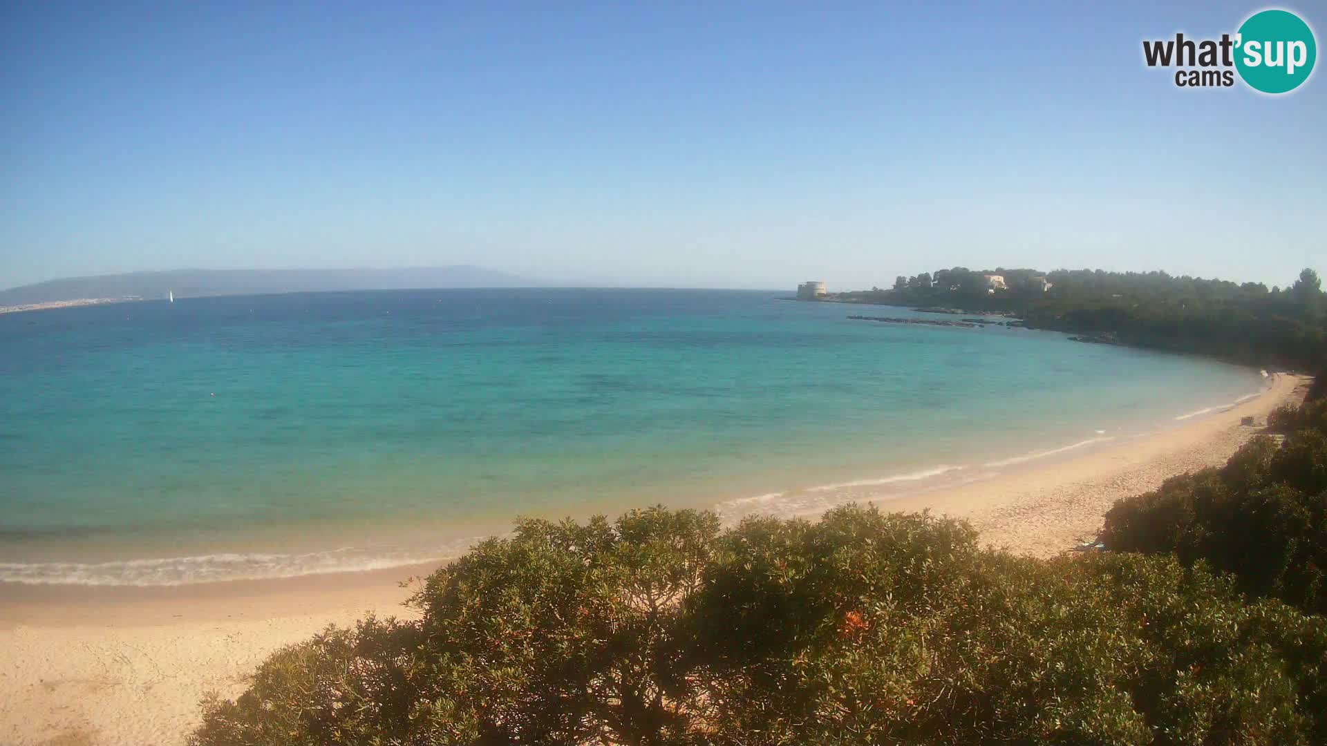 Webcam Lazzaretto Strand | Alghero | Sardinien