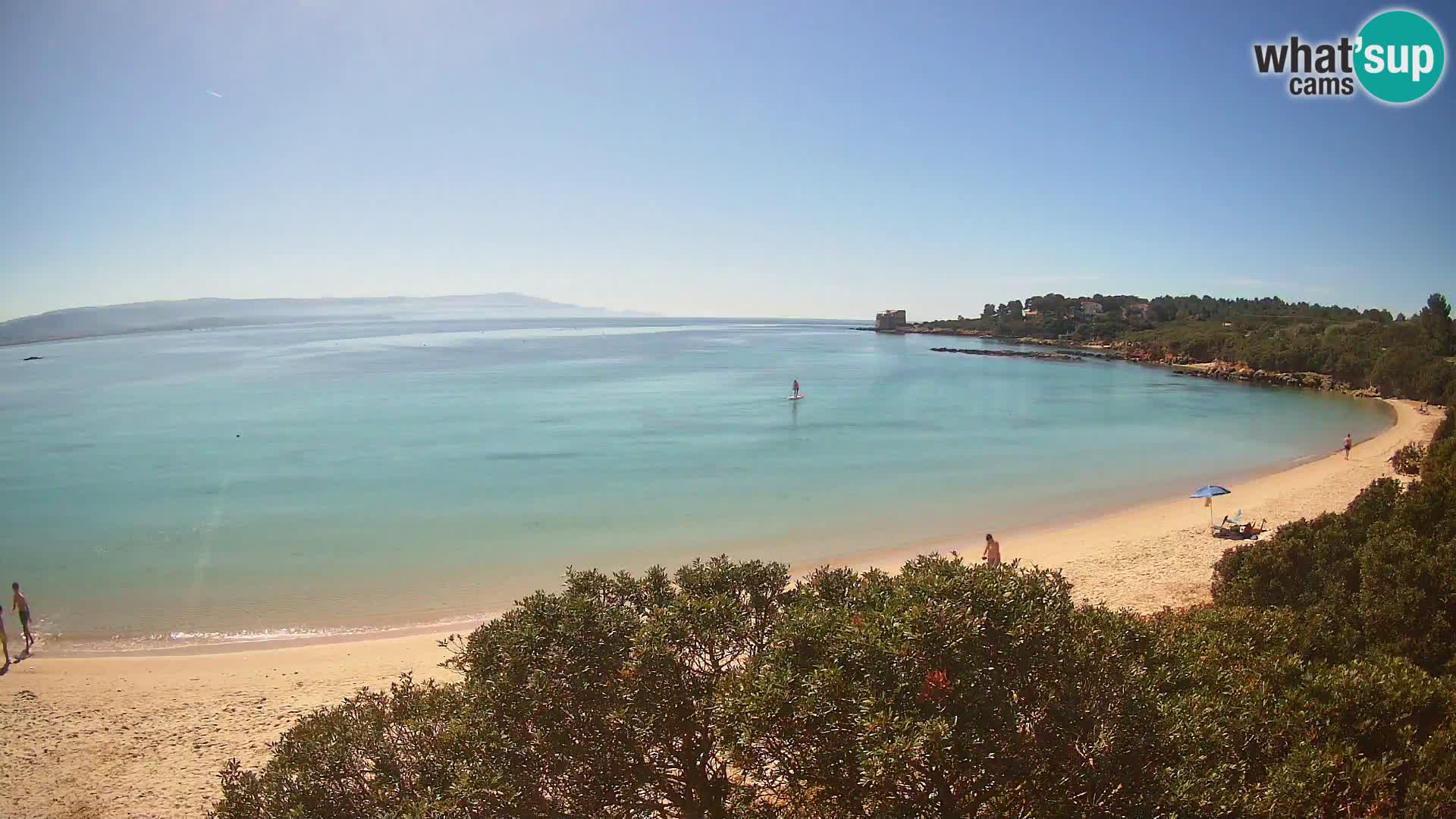 Web kamera plaža Lazzaretto | Alghero | Sardinija