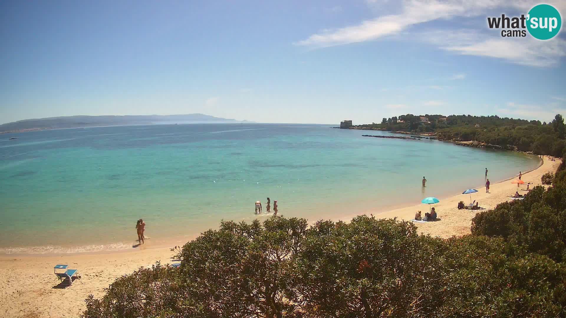Kamera plaža Lazzaretto | Alghero | Sardinija