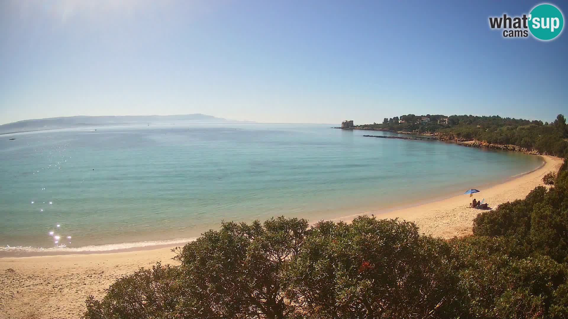 Webcam Lazzaretto Strand | Alghero | Sardinien