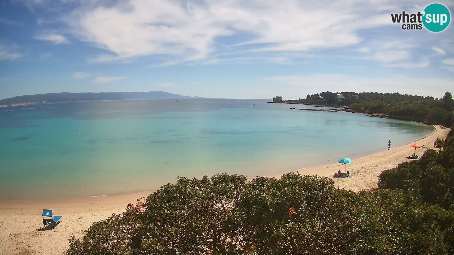 Webcam Lazzaretto beach | Alghero | Sardinia