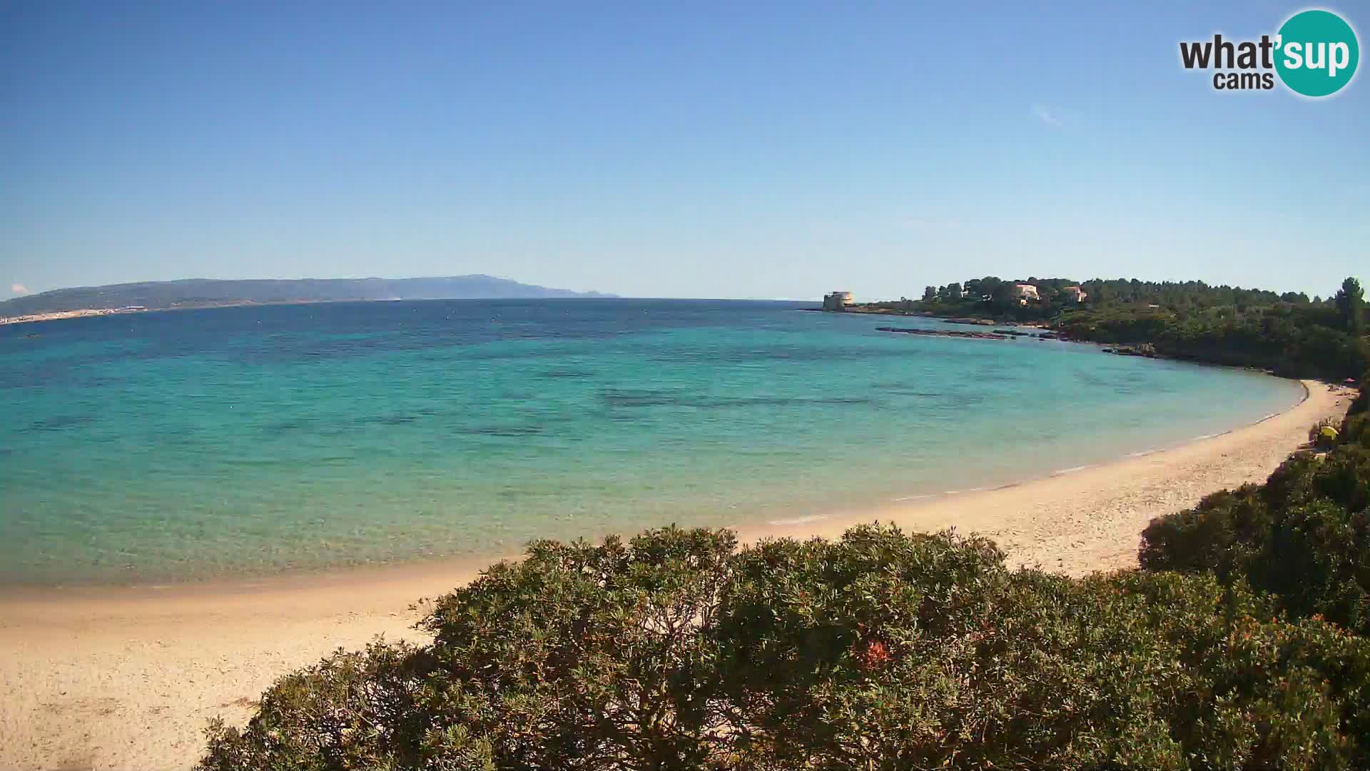 Plage Lazzaretto livecam | Alghero | Sardaigne