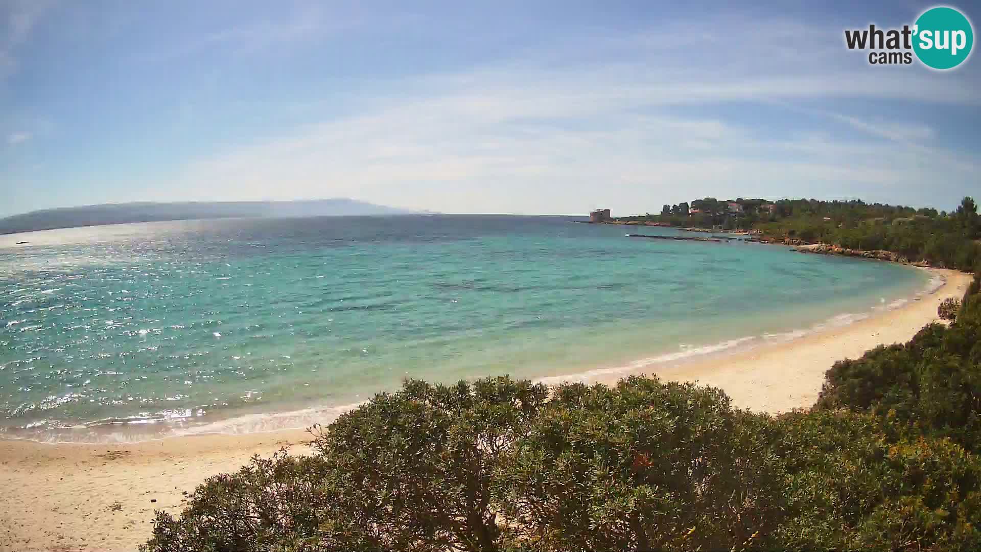 Plage Lazzaretto livecam | Alghero | Sardaigne