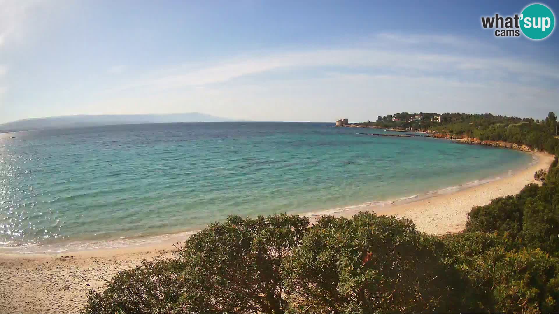 Plage Lazzaretto livecam | Alghero | Sardaigne