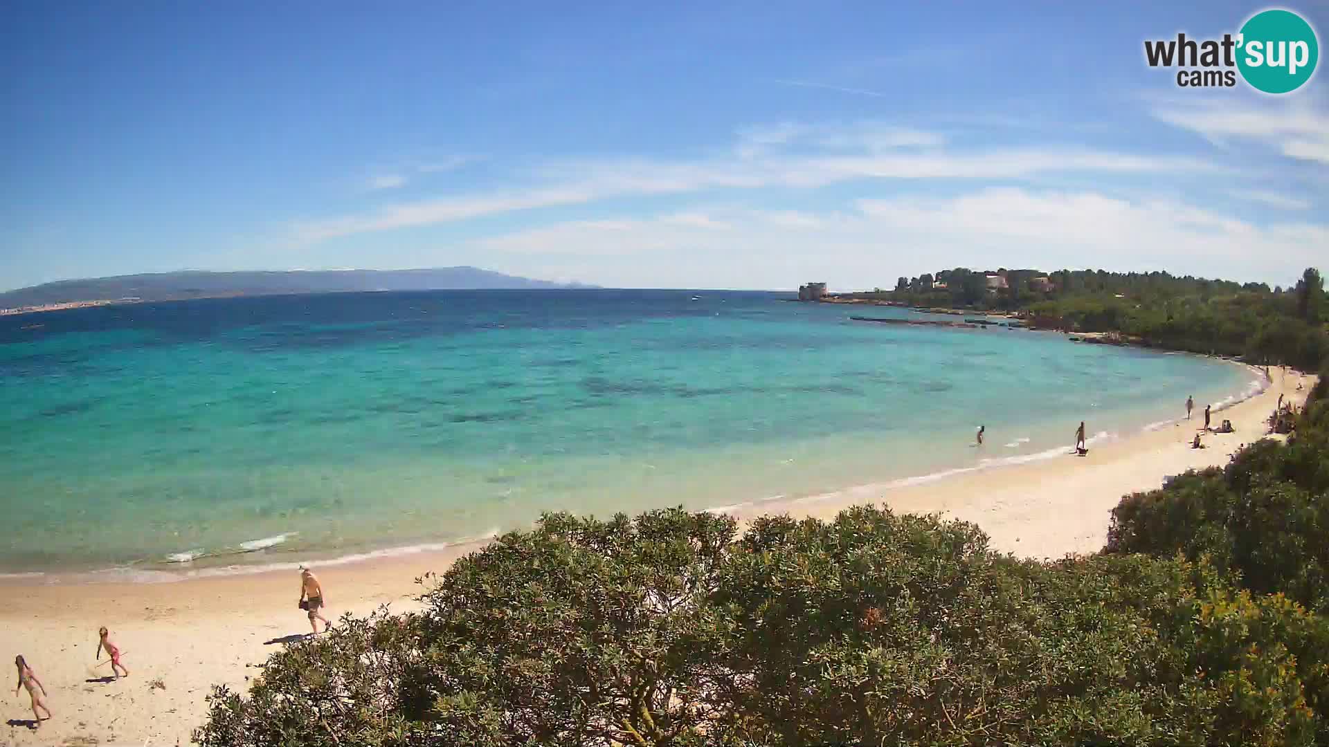 Plage Lazzaretto livecam | Alghero | Sardaigne