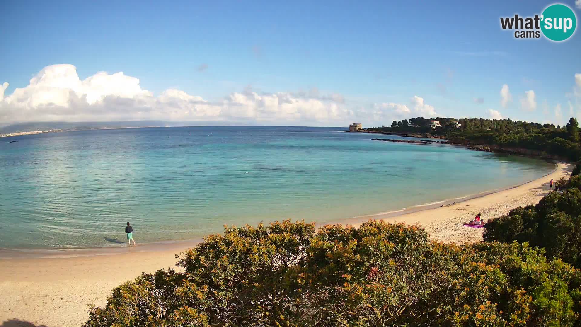 Plage Lazzaretto livecam | Alghero | Sardaigne