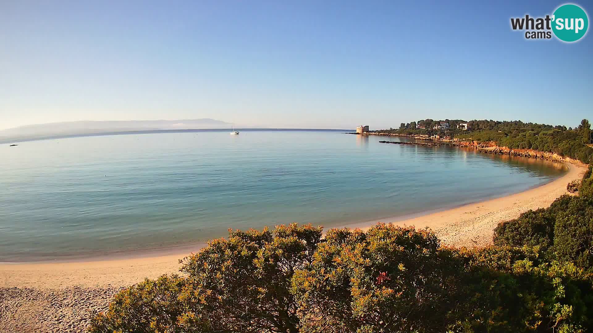 Webcam Lazzaretto beach | Alghero | Sardinia