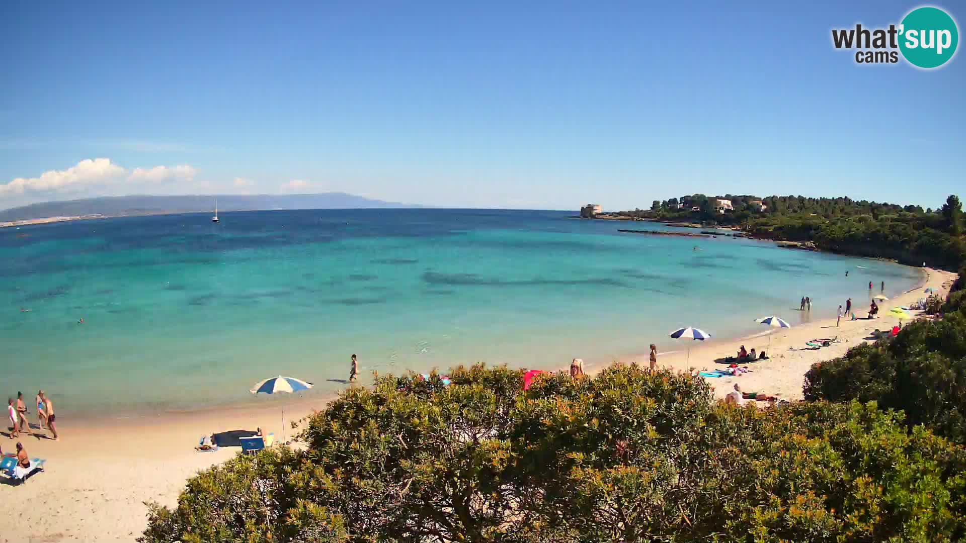 Web kamera plaža Lazzaretto | Alghero | Sardinija