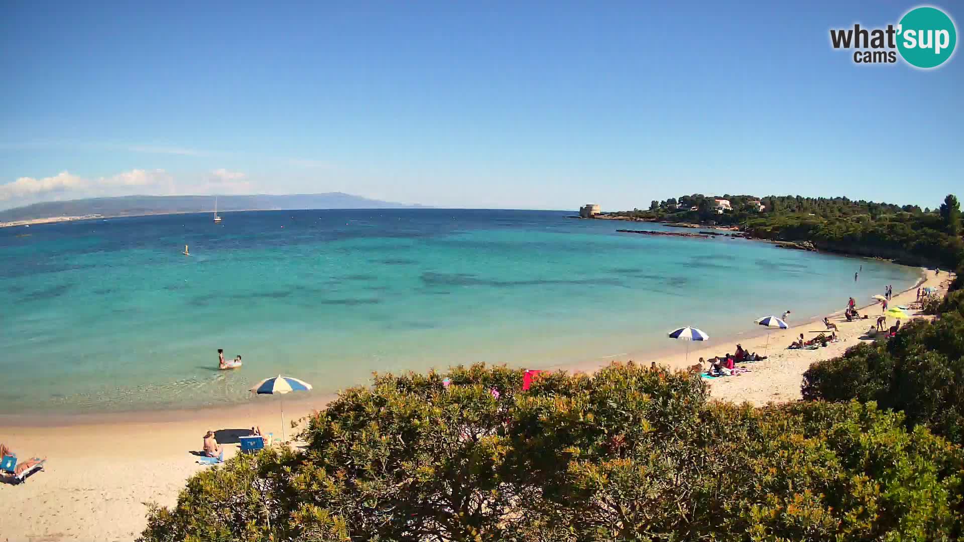 Plage Lazzaretto livecam | Alghero | Sardaigne