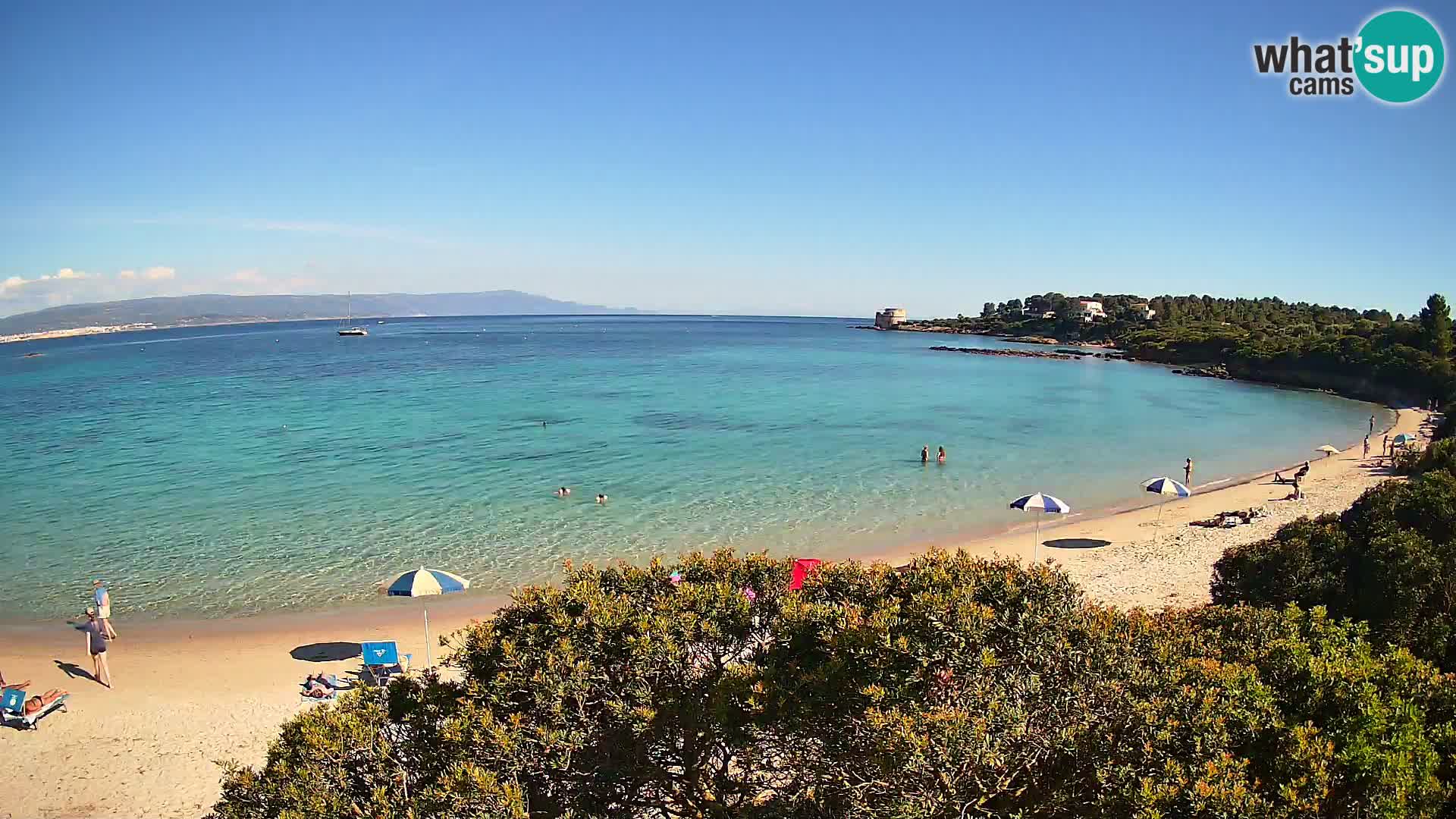 Plage Lazzaretto livecam | Alghero | Sardaigne
