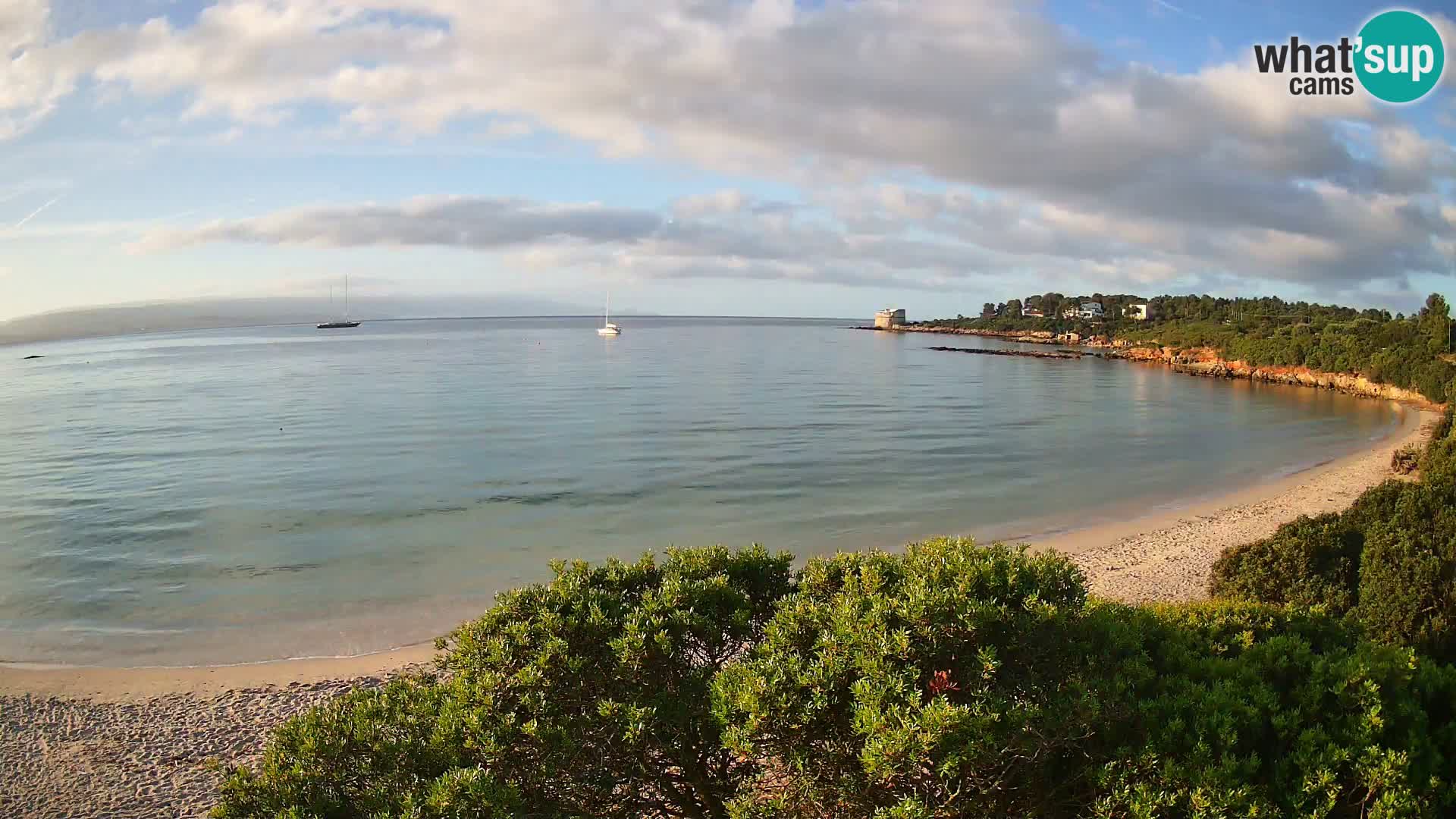 Webcam Lazzaretto beach | Alghero | Sardinia