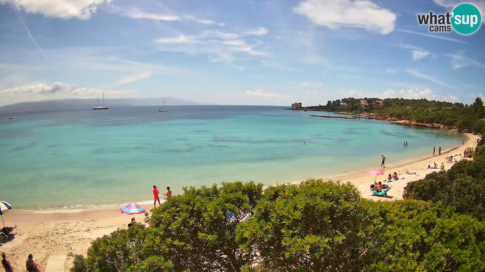 Webcam Lazzaretto Strand | Alghero | Sardinien