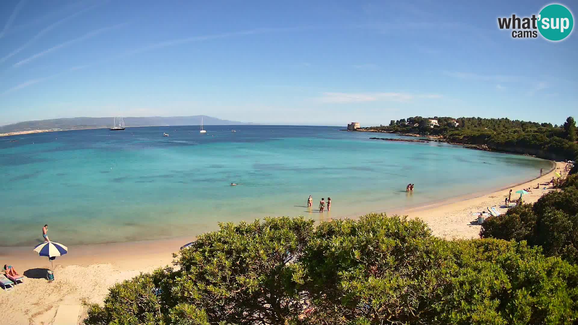 Kamera plaža Lazzaretto | Alghero | Sardinija