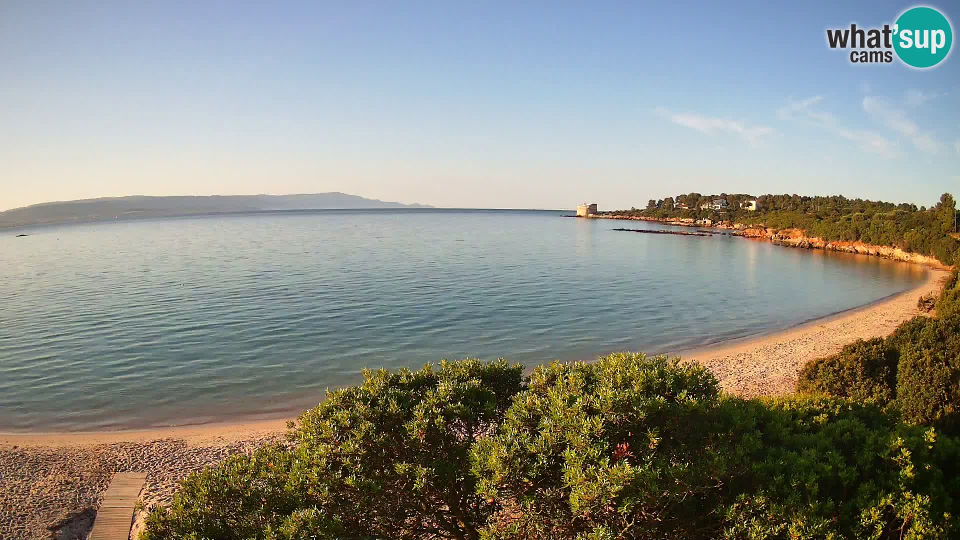 Plage Lazzaretto livecam | Alghero | Sardaigne