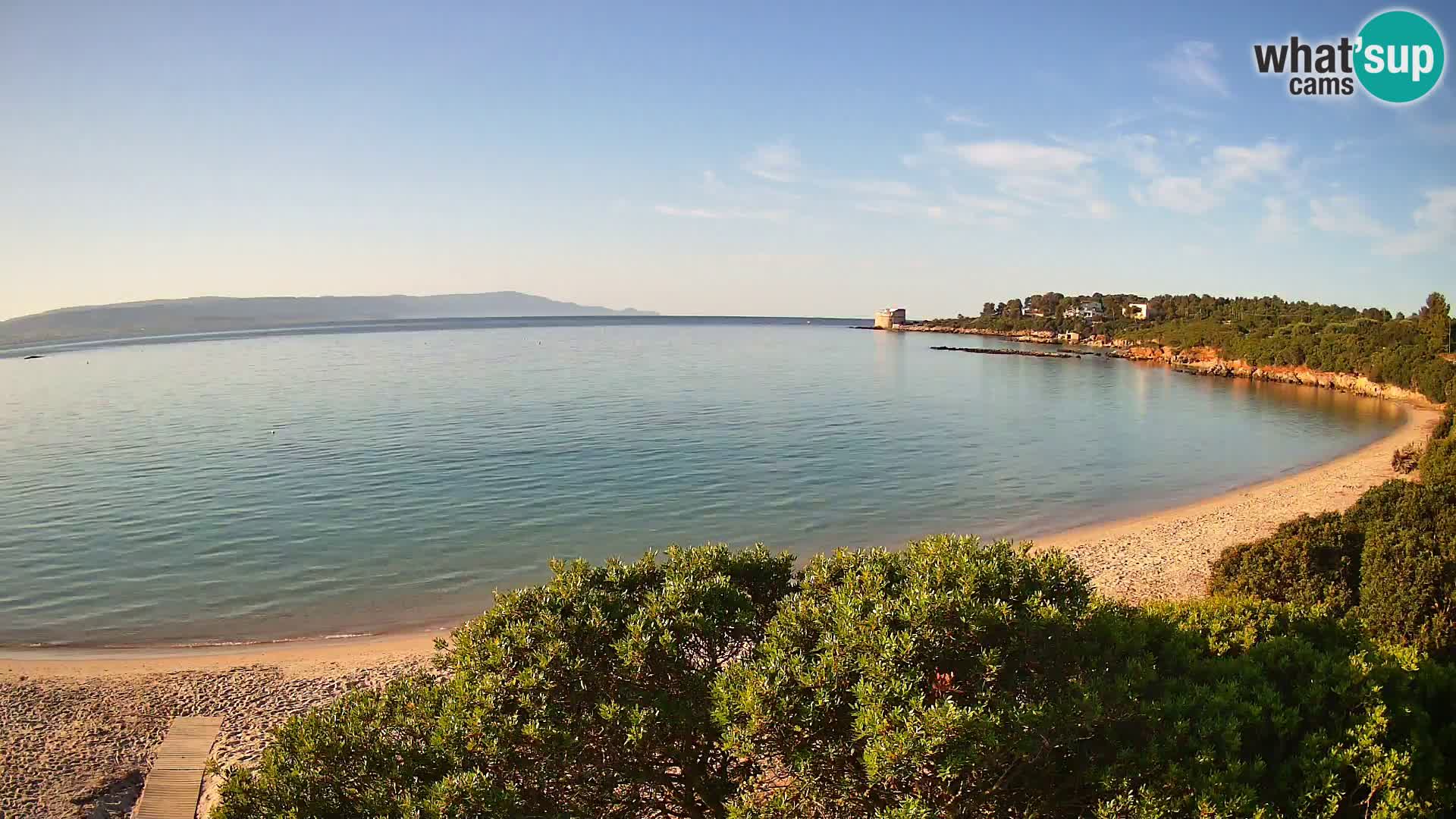 Plage Lazzaretto livecam | Alghero | Sardaigne
