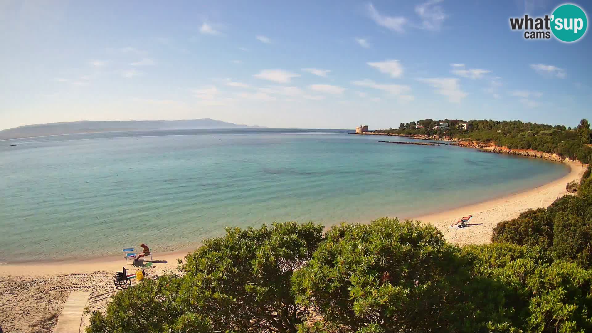 Plage Lazzaretto livecam | Alghero | Sardaigne