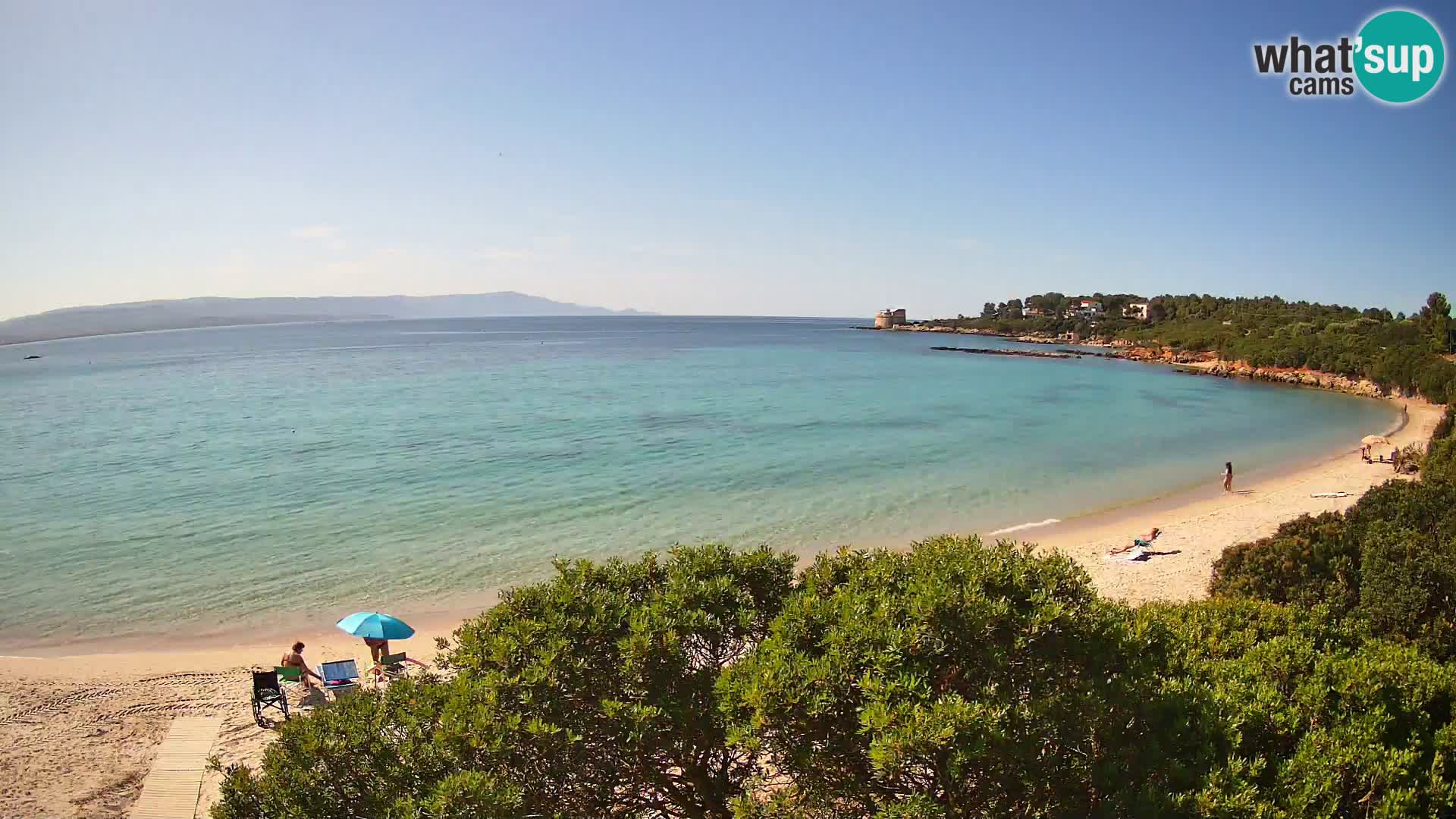 Plage Lazzaretto livecam | Alghero | Sardaigne