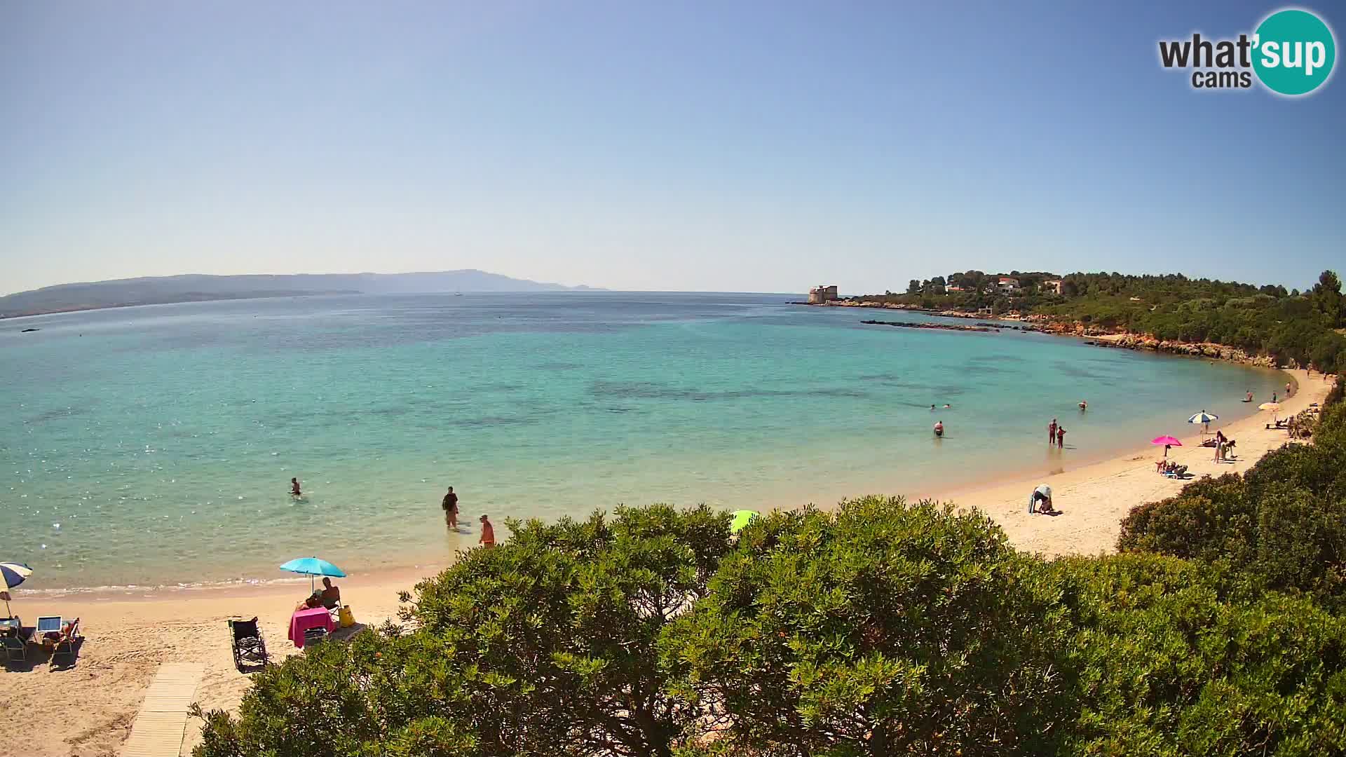 Plage Lazzaretto livecam | Alghero | Sardaigne