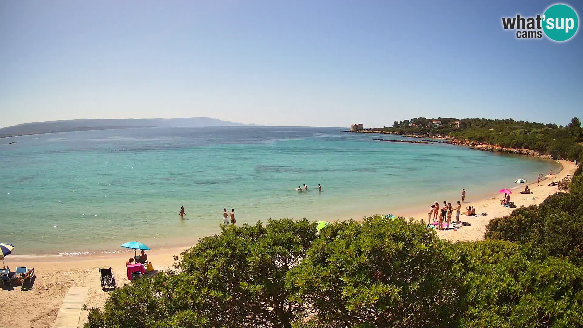 Plage Lazzaretto livecam | Alghero | Sardaigne