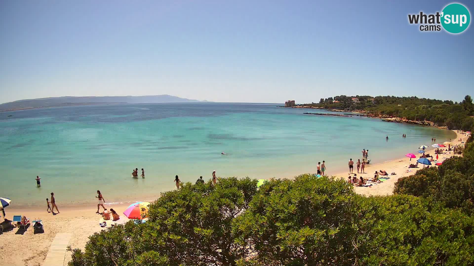 Webcam Lazzaretto Strand | Alghero | Sardinien