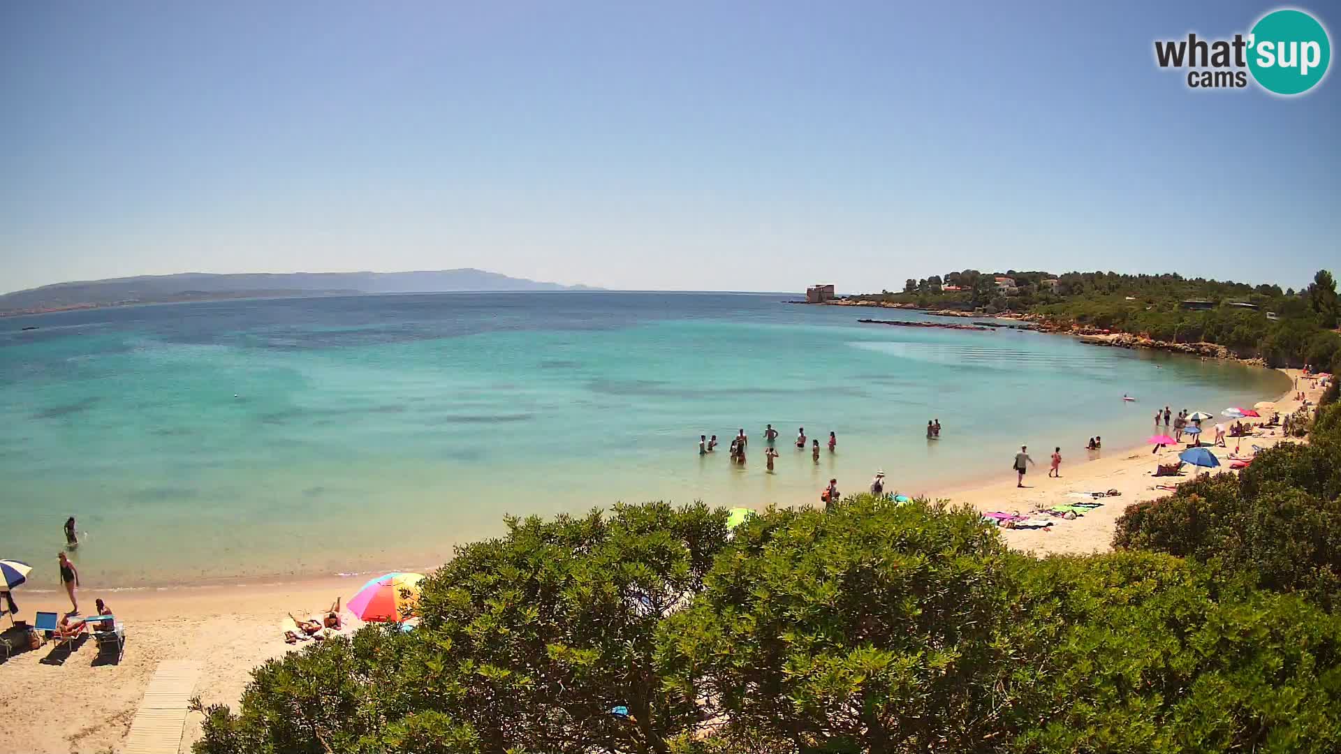 Plage Lazzaretto livecam | Alghero | Sardaigne