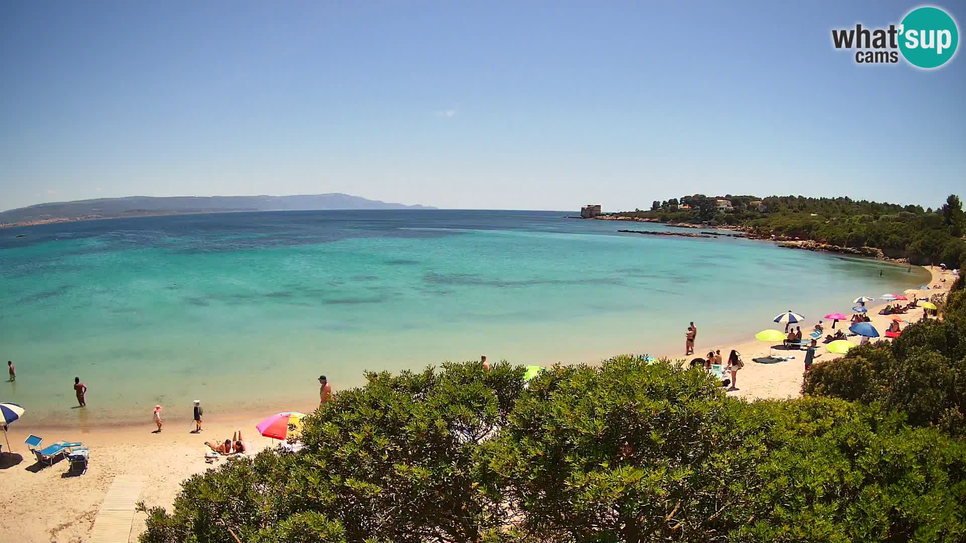 Webcam Lazzaretto beach | Alghero | Sardinia