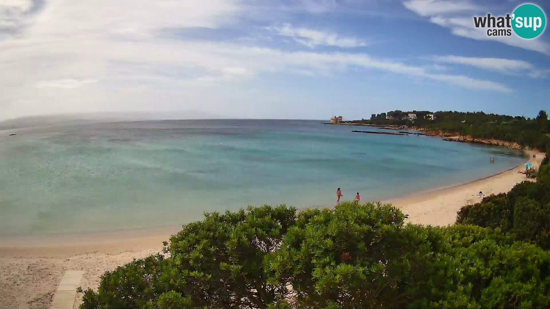 Plage Lazzaretto livecam | Alghero | Sardaigne