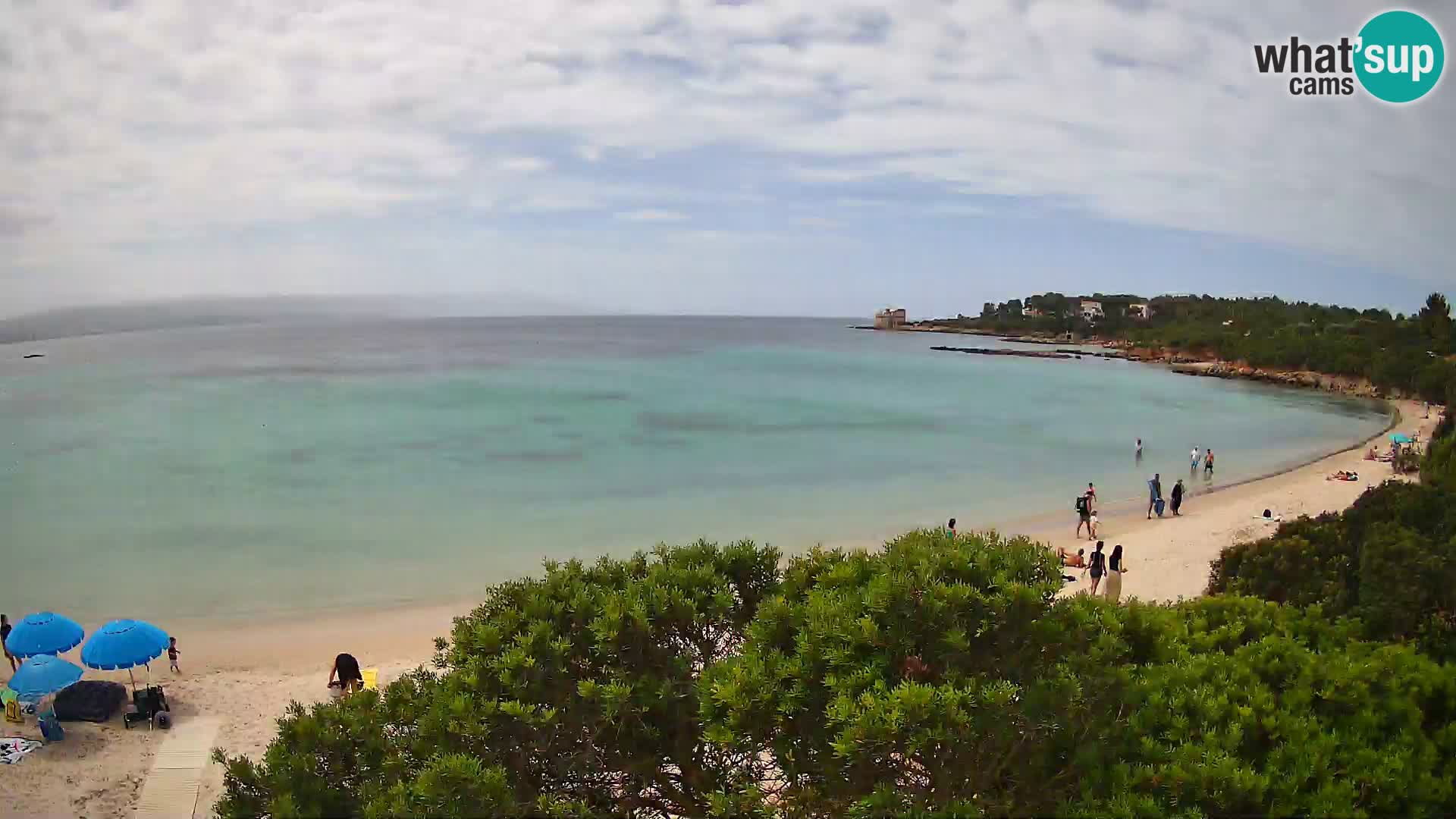 Plage Lazzaretto livecam | Alghero | Sardaigne