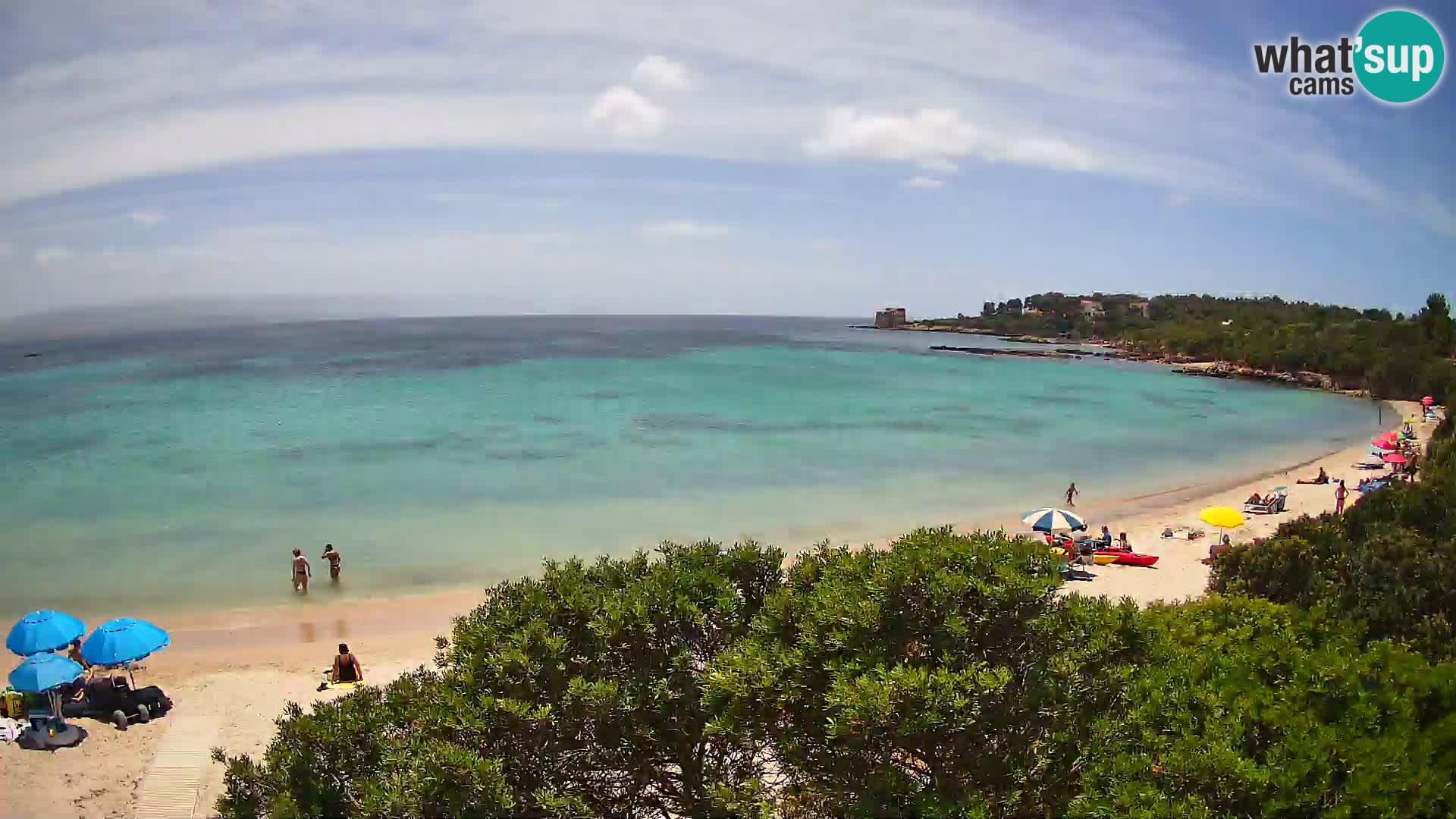 Plage Lazzaretto livecam | Alghero | Sardaigne