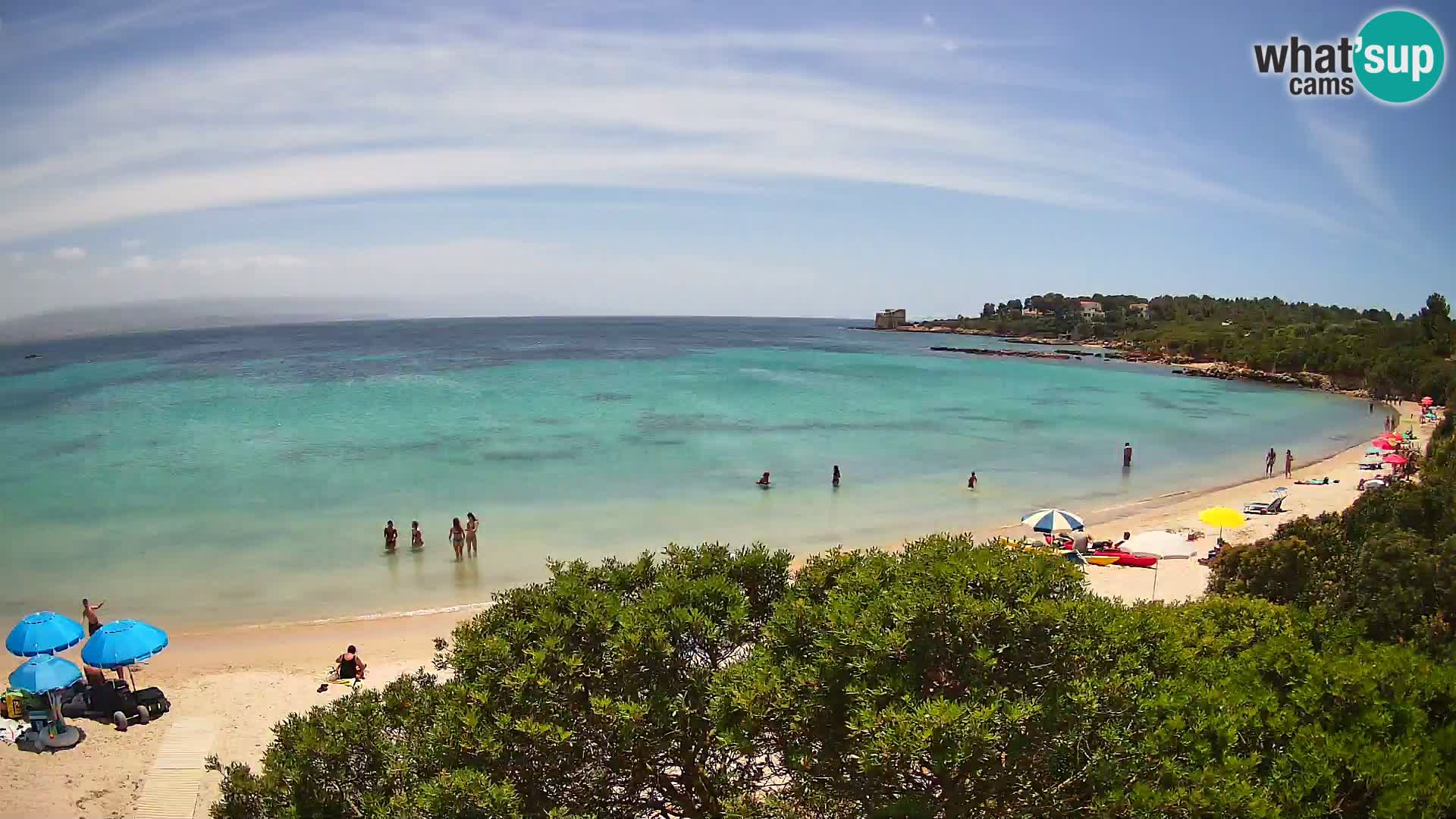 Plage Lazzaretto livecam | Alghero | Sardaigne
