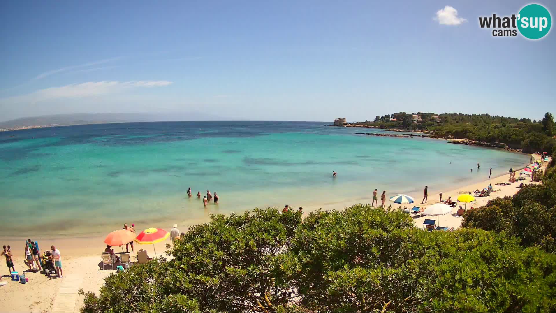 Webcam Lazzaretto beach | Alghero | Sardinia