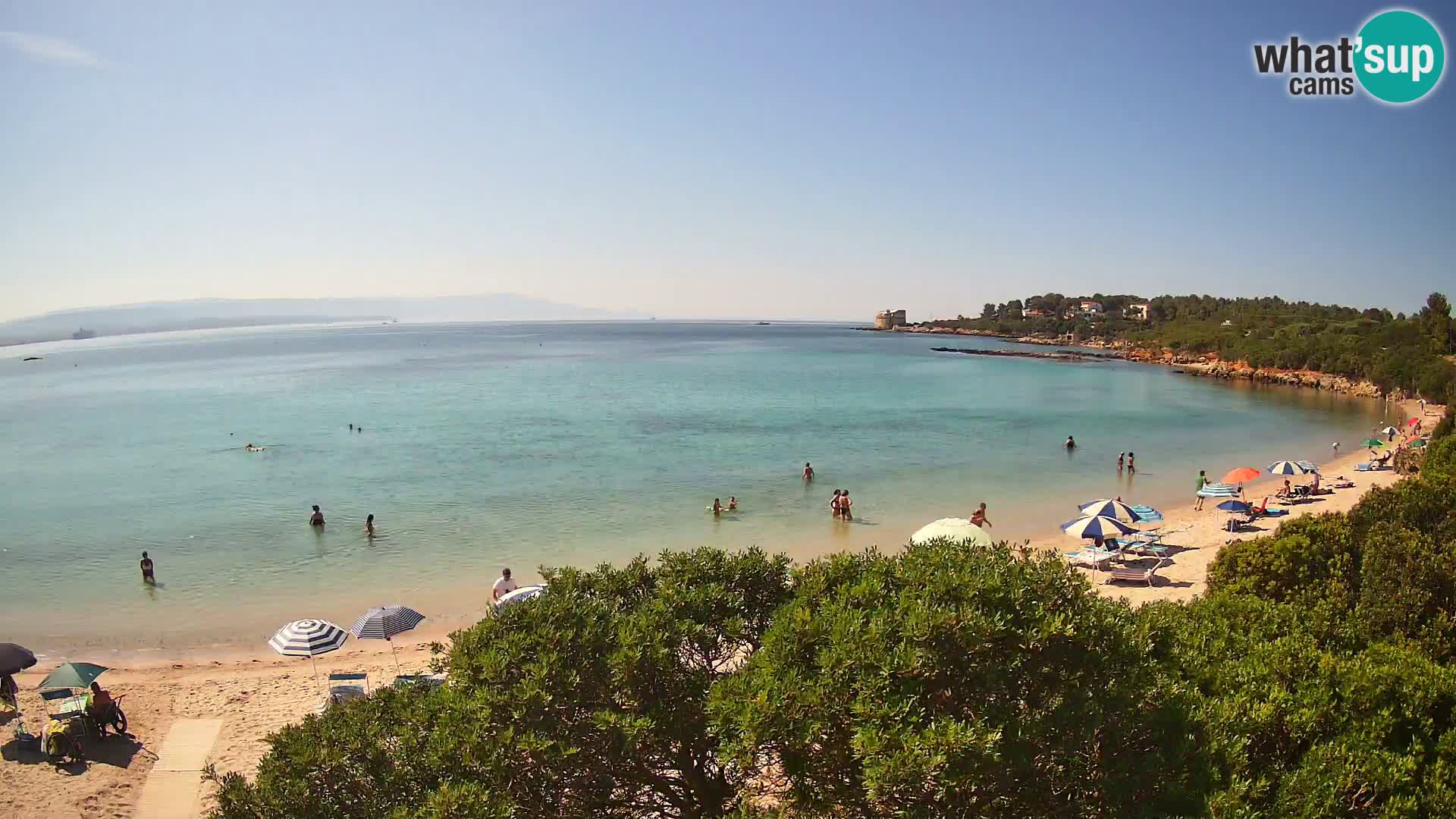 Webcam Lazzaretto beach | Alghero | Sardinia