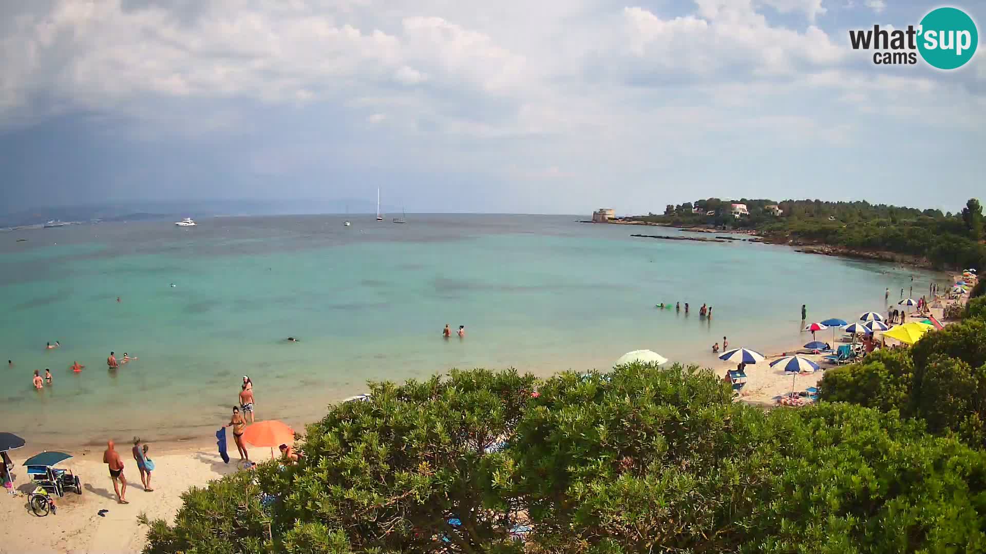 Plage Lazzaretto livecam | Alghero | Sardaigne