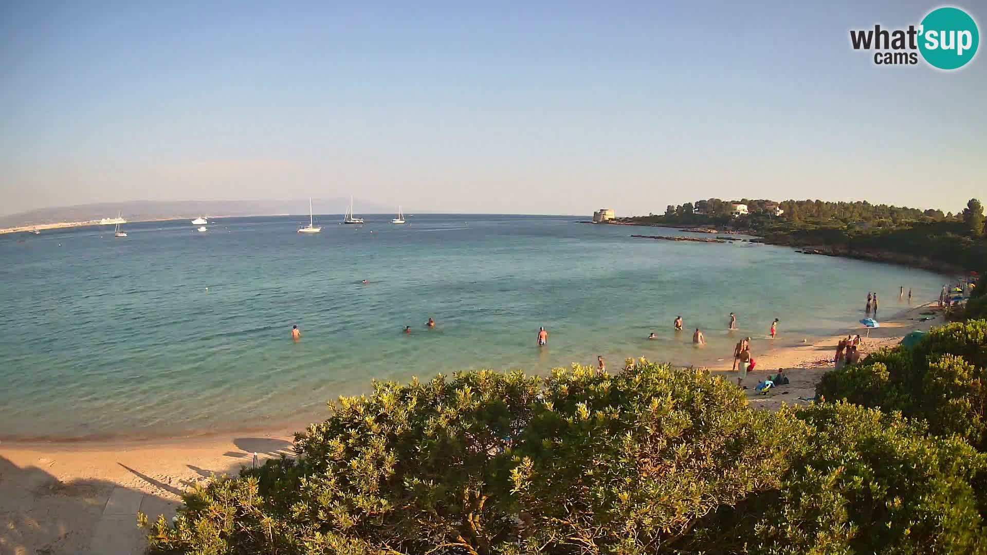 Plage Lazzaretto livecam | Alghero | Sardaigne