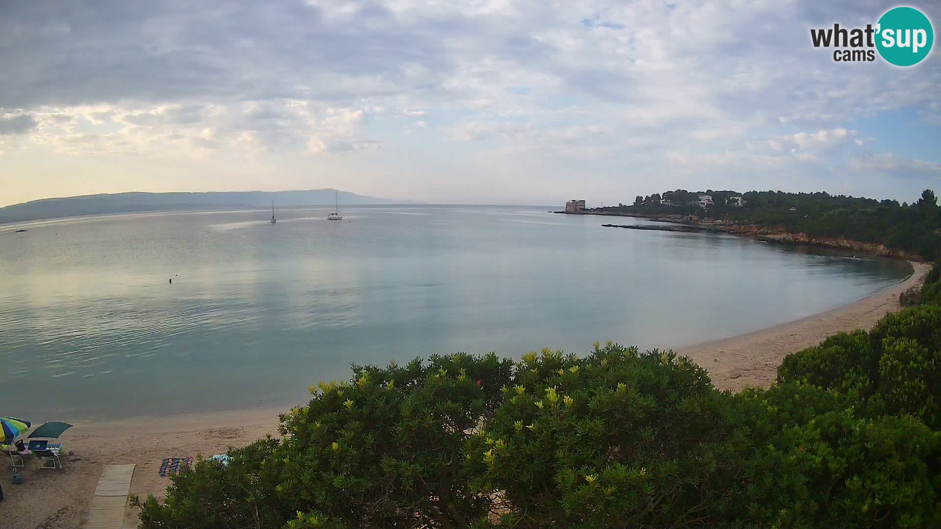 Web kamera plaža Lazzaretto | Alghero | Sardinija