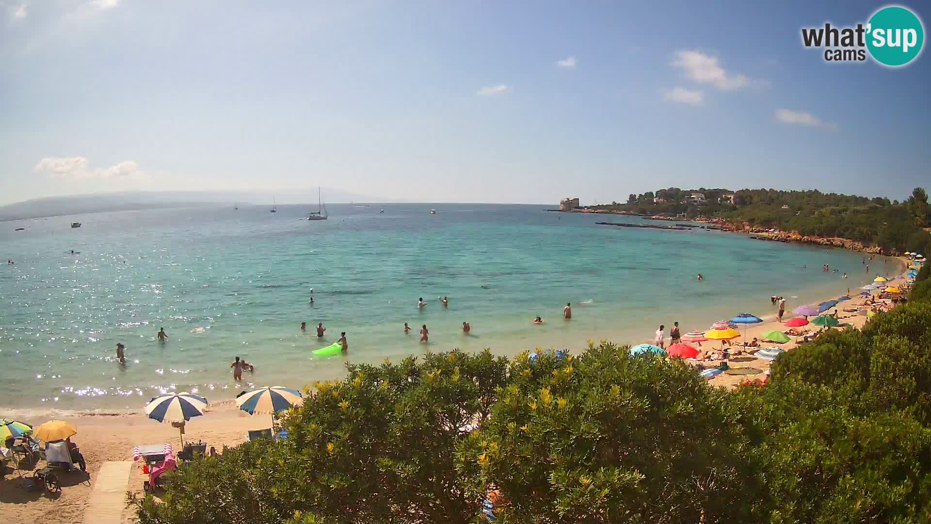 Plage Lazzaretto livecam | Alghero | Sardaigne